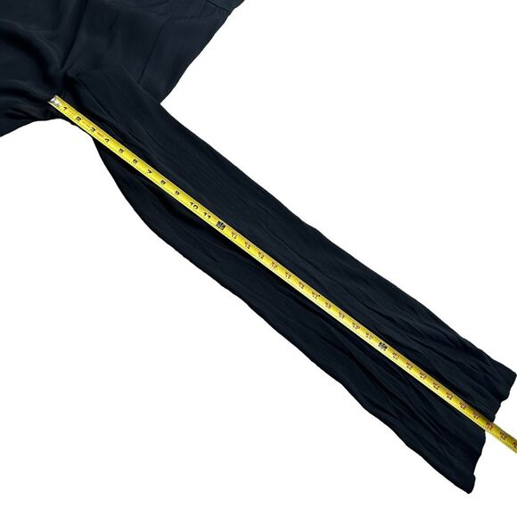 Anthropologie HD In Paris Women’s 0 Embroidered‎ Wide Leg Jumpsuit Black Western - Picture 10 of 12